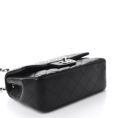 Chanel Lambskin Quilted Mini Rectangular Flap Black 4 of 11
