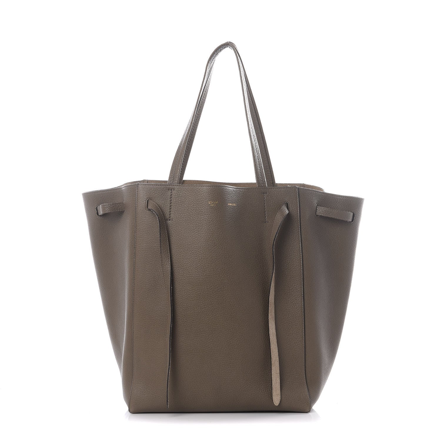 Celine Soft Grained Calfskin Medium Belt Cabas Phantom Taupe 1 of 11
