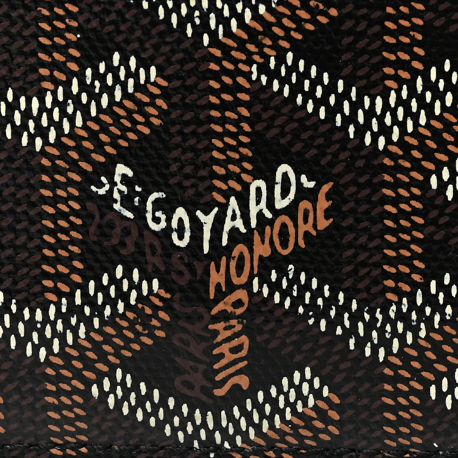 Goyard Goyardine Saint Sulpice Card Holder Black 7 of 7