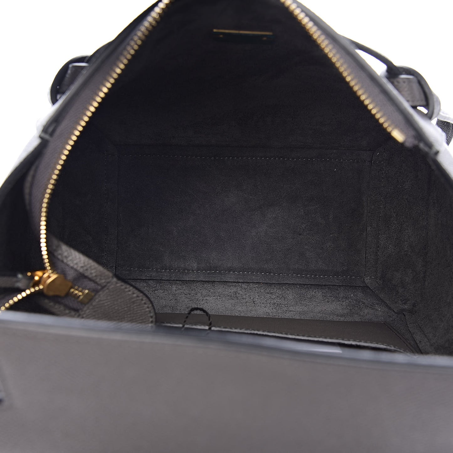 Grained Calfskin Micro Belt Bag Grey