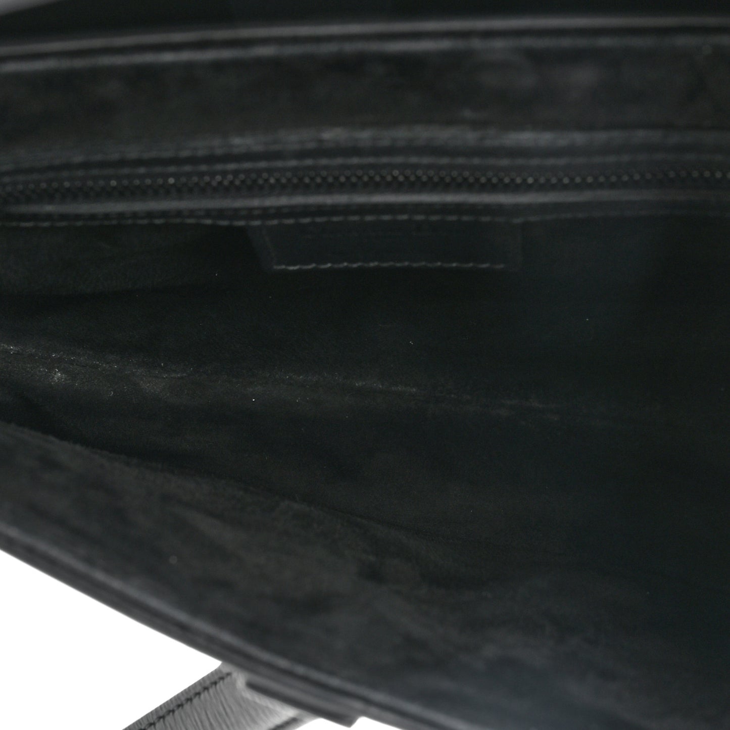 Ultra Matte Calfskin Saddle Bag Black