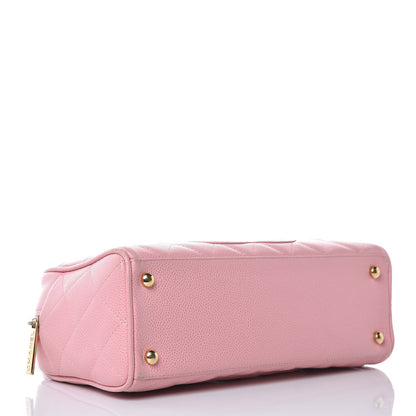 Chanel Caviar Quilted Small Bowler Pink 4 of 15