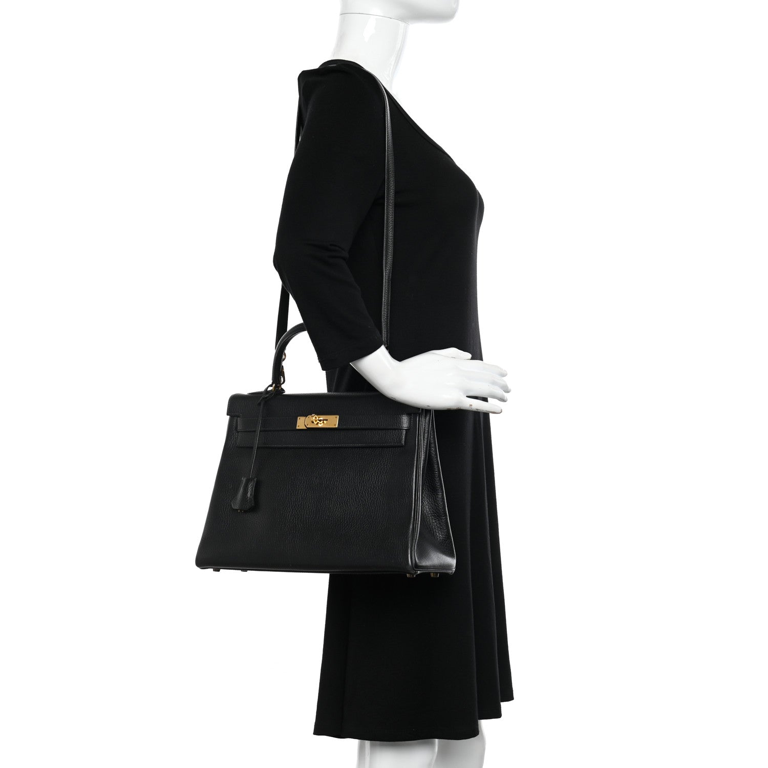 Hermes Ardennes Kelly Retourne 32 Black 2 of 14