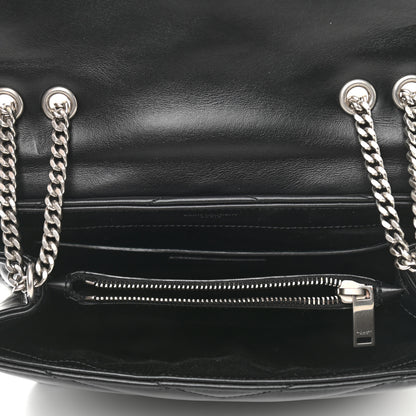 Saint Laurent Calfskin Y Quilted Monogram Small Loulou Chain Satchel Black 5 of 10
