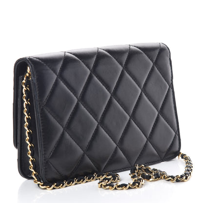 Chanel Lambskin Quilted Golden Class Wallet on Chain WOC Black 3 of 9