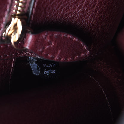 Mulberry Natural Leather Cara Delevigne Convertible Satchel Oxblood 7 of 8