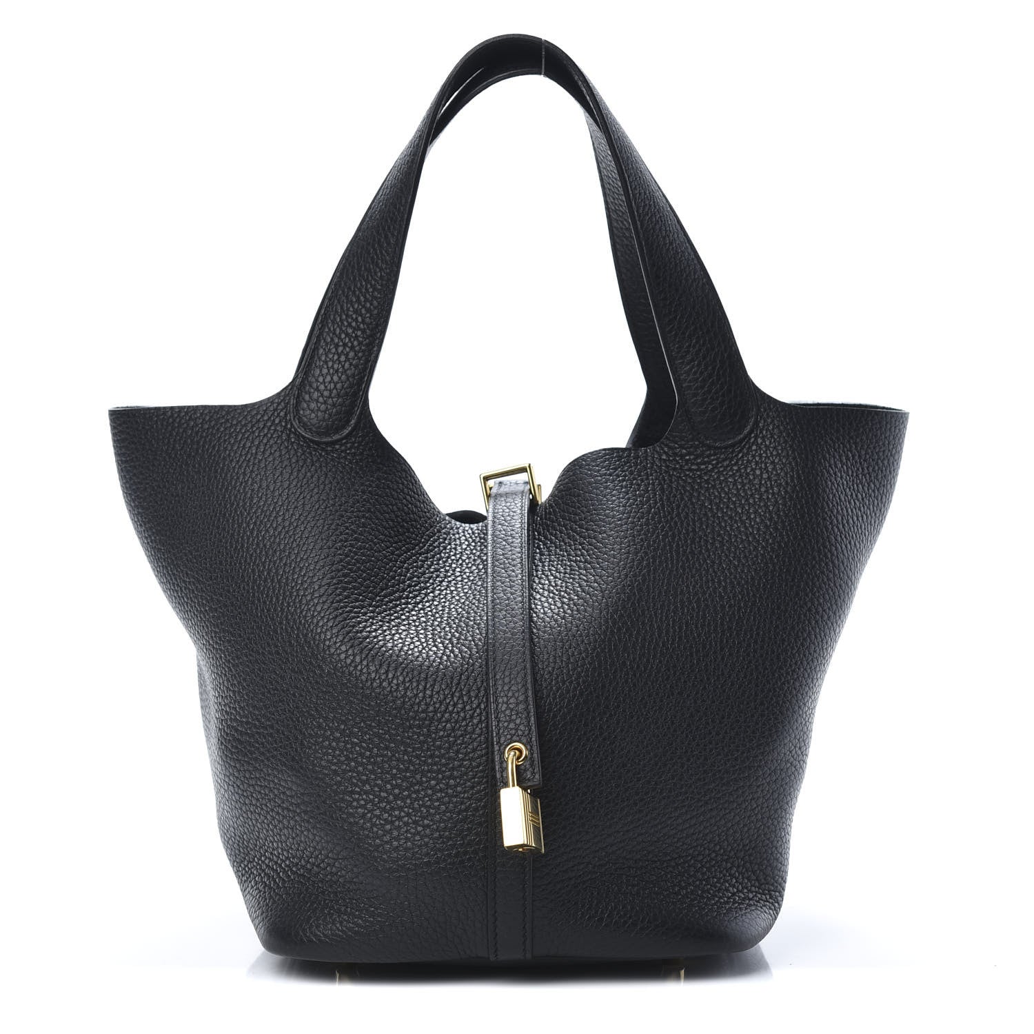 Hermes Taurillon Clemence Picotin Lock 22 MM Black 1 of 10