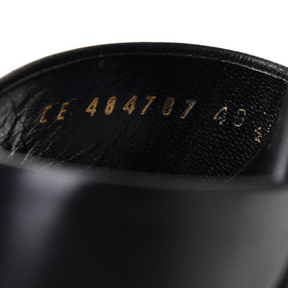 Saint Laurent Calfskin Farrah 80 Platform Sandals 38 Black 40.5 Black 8 of 9