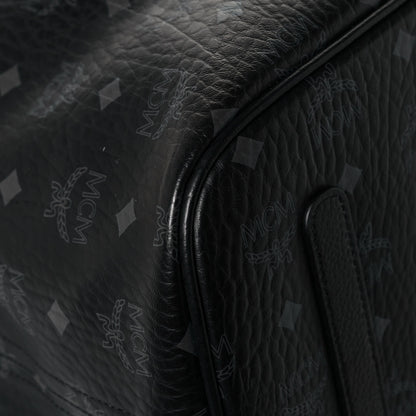 MCM Visetos Large Liz Reversible Shopper Tote Black 9 of 18