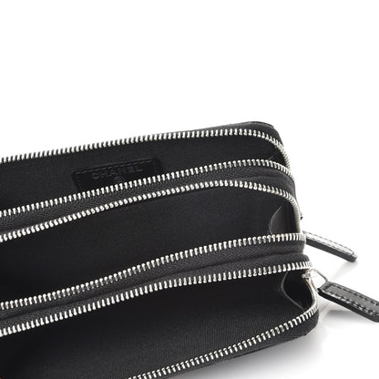 Chanel Patent Calfskin Quilted Zip Around Phone Holder Black 5 of 8
