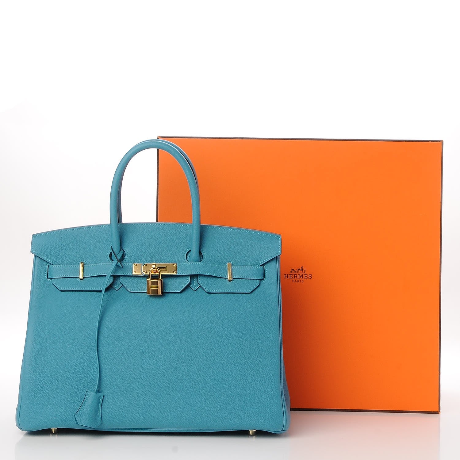 Hermes Togo Birkin 35 Turquoise 32 of 32