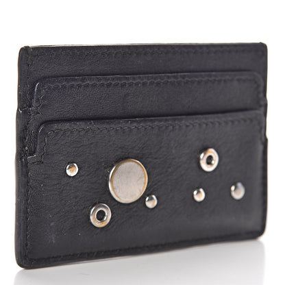 Alexander McQueen Calfskin Studded Skull Card Holder Black 4 of 10