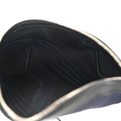 Hermes Dynamo Technical Canvas Allegretto Calfskin Cityslide Belt Bag Plomb Bleu Nuit Black 5 of 9