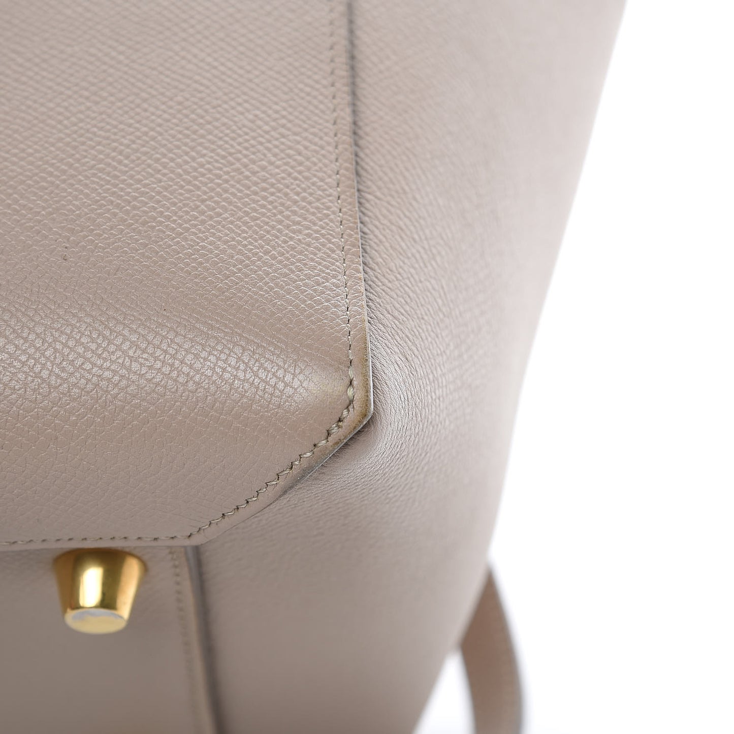 Grained Calfskin Mini Belt Bag Light Taupe