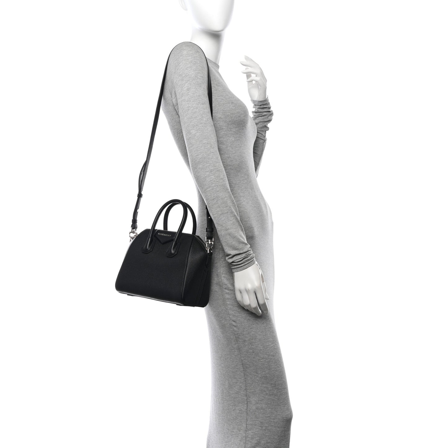 Sugar Goatskin Mini Antigona Black