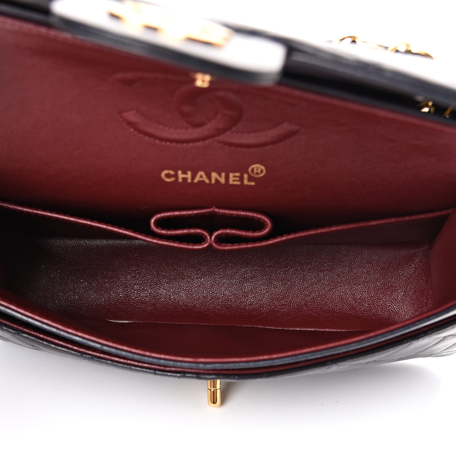 Chanel Lambskin Quilted Small Double Flap Navy 4 of 16