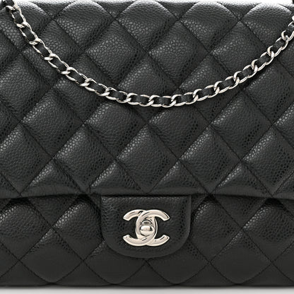Chanel Caviar Quilted Clutch With Chain Flap Black 8 of 11