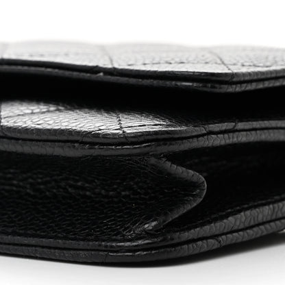 Chanel Caviar Quilted Wallet on Chain WOC Black 11 of 12