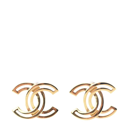 Chanel Metal Obazine CC Earrings Gold 1 of 5