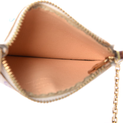Louis Vuitton Monogram Multicolor Key Pouch White 5 of 6
