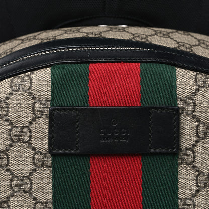 Gucci GG Supreme Monogram Web Dome Backpack Black 8 of 10