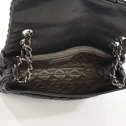 Chanel Calfskin Chevron Medium Flap Black 6 of 8