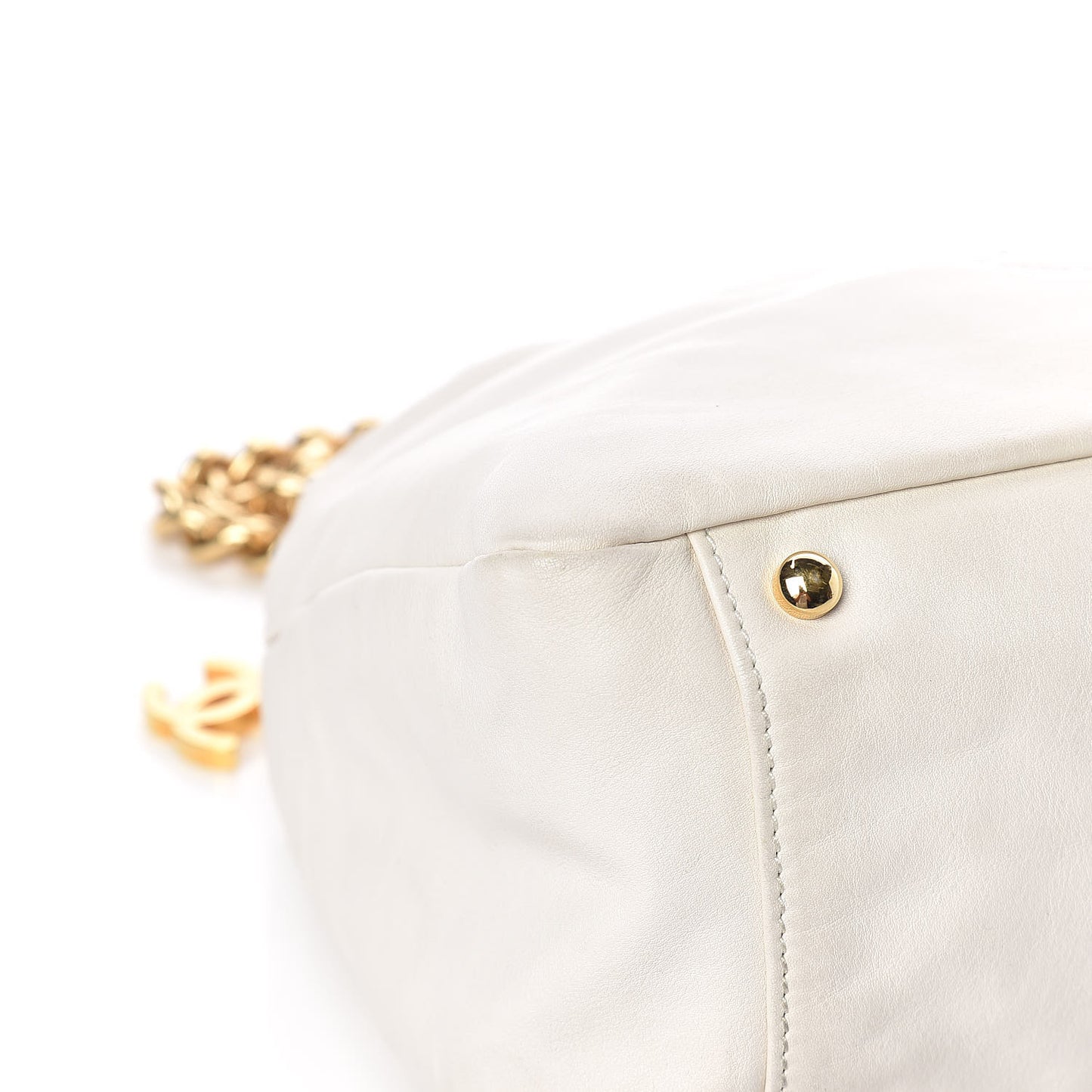 Calfskin Rodeo Drive Hobo White