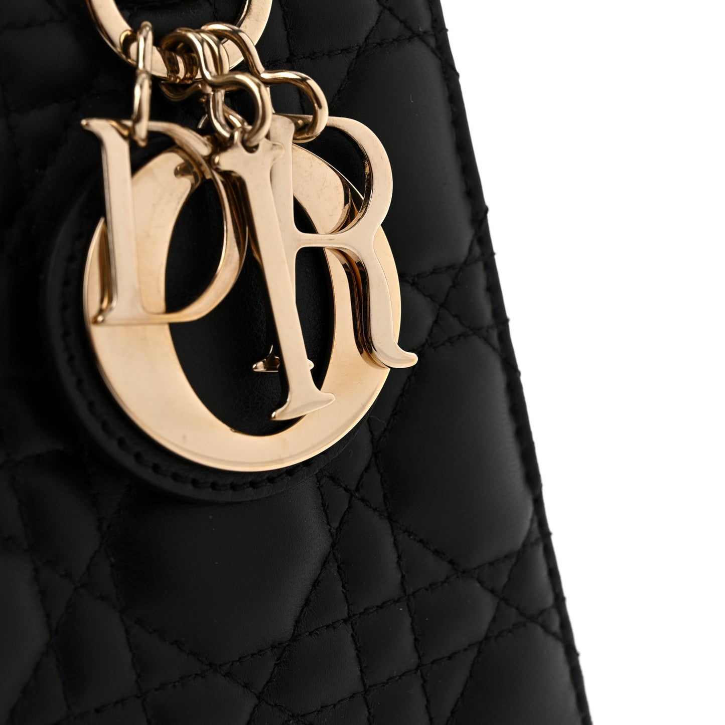 Lambskin Cannage Small My ABCDior Lady Dior Black