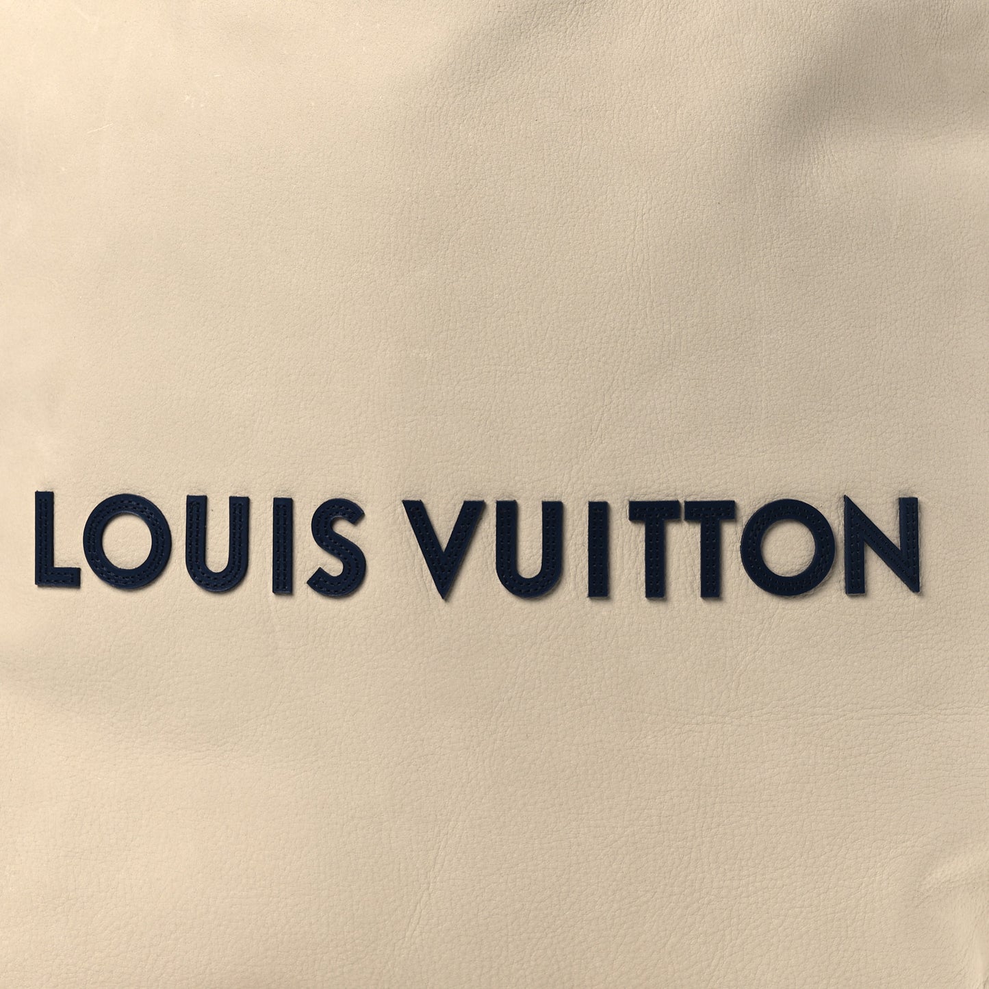 Nubuck Dust Bag Tote Ecru White