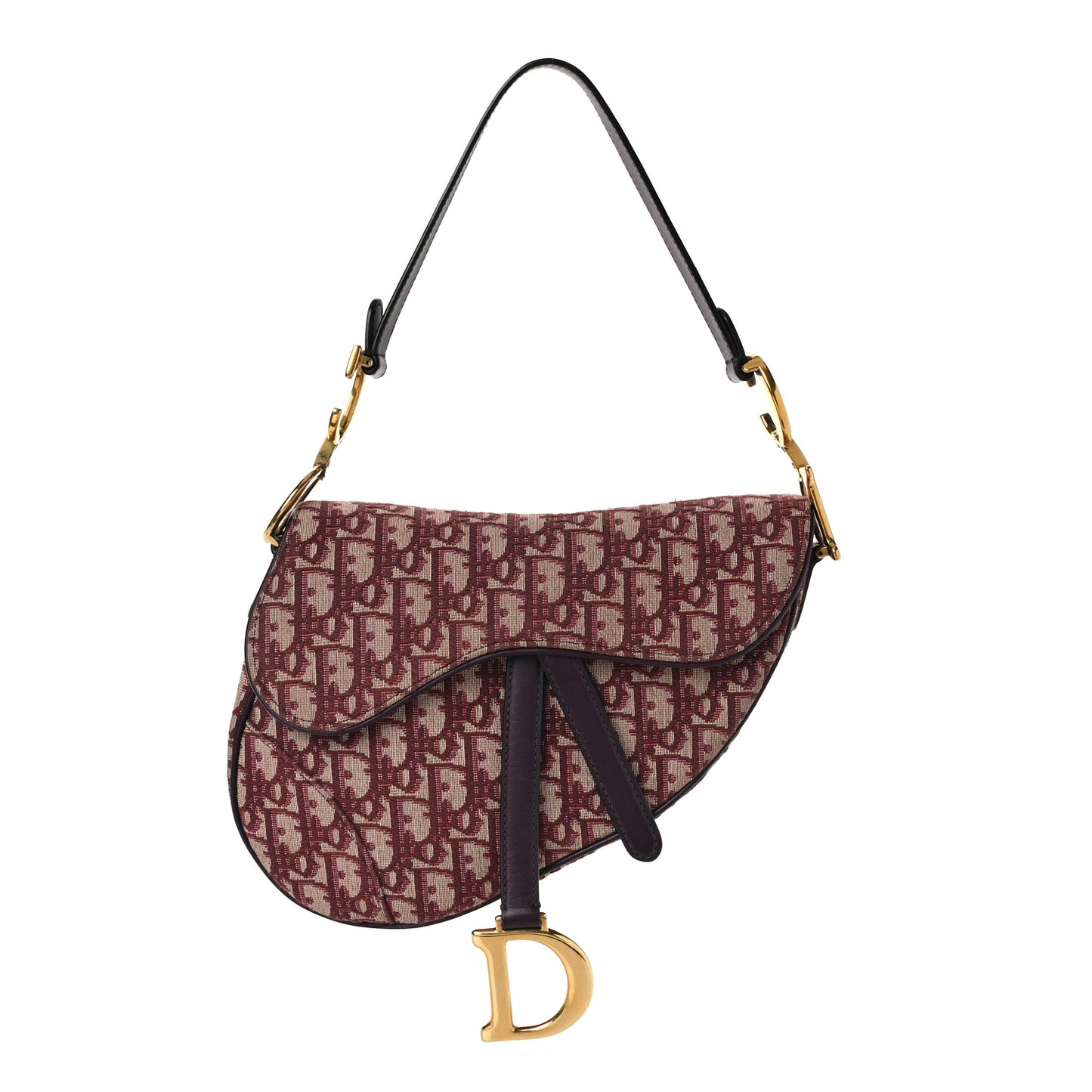 Oblique Saddle Bag Burgundy