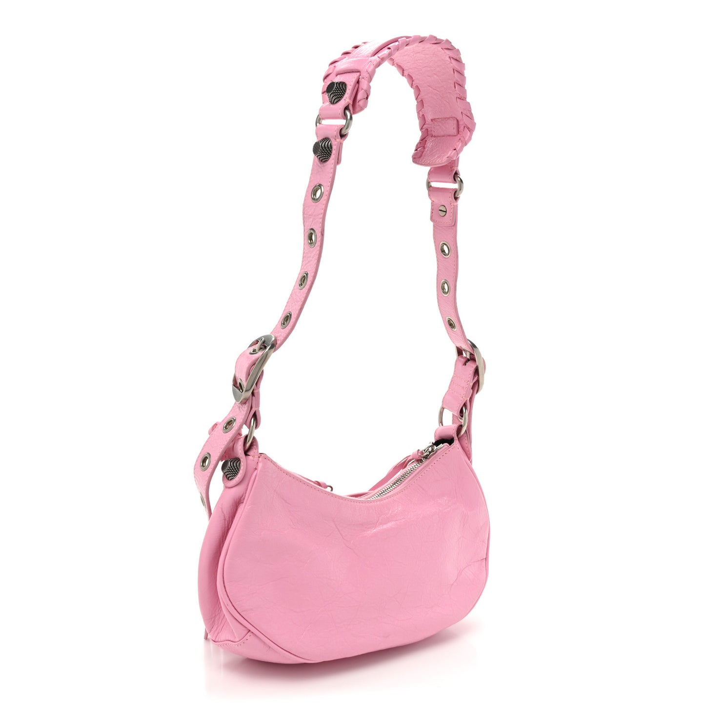 Agneau Arena Le Cagole Shoulder Bag XS Candy Pink