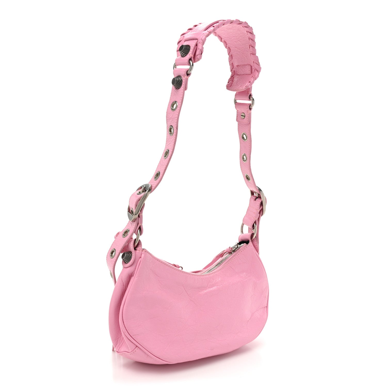 Balenciaga Agneau Arena Le Cagole Shoulder Bag XS Candy Pink 4 of 15