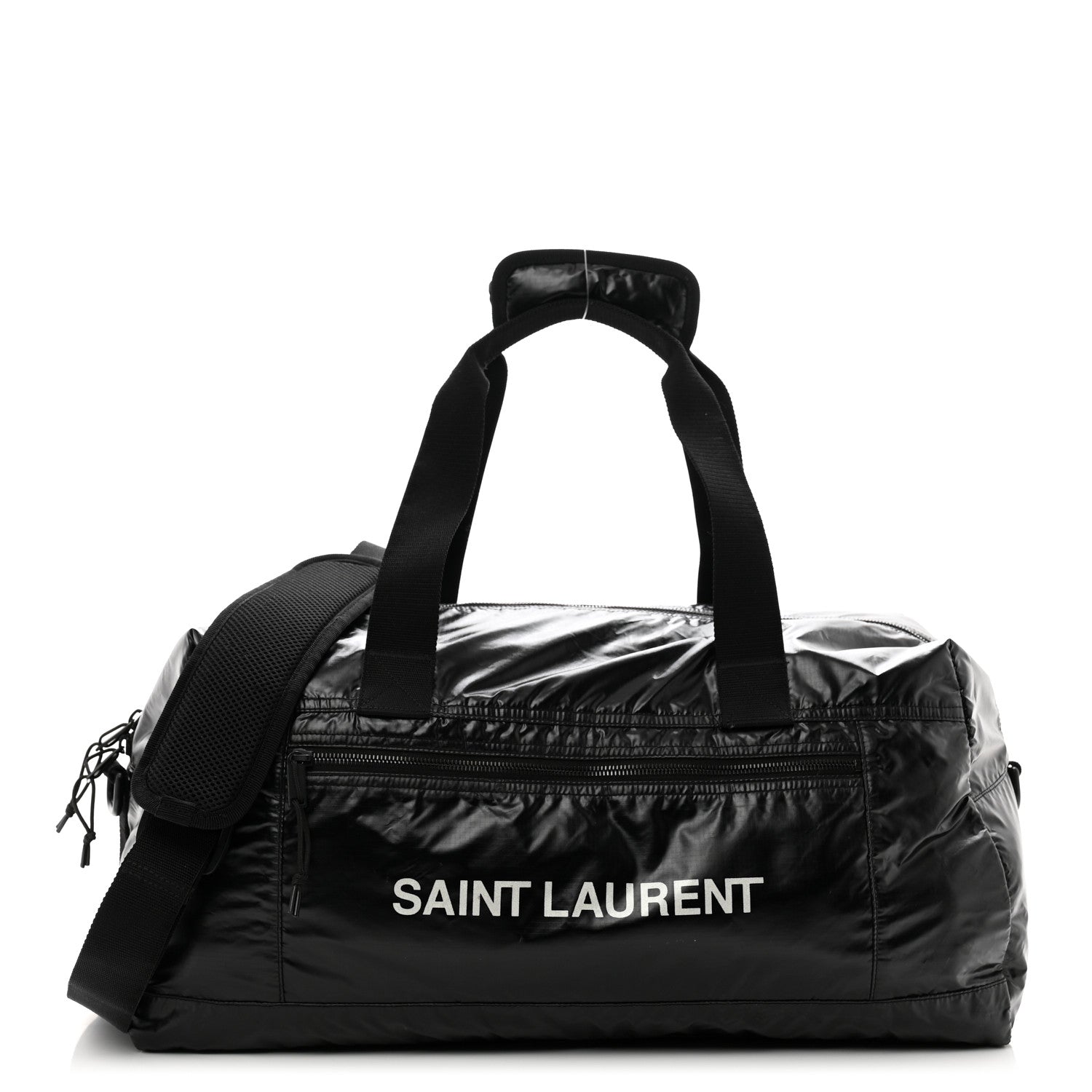 Saint Laurent Nylon Nuxx Ripstop Duffle Black White 1 of 12