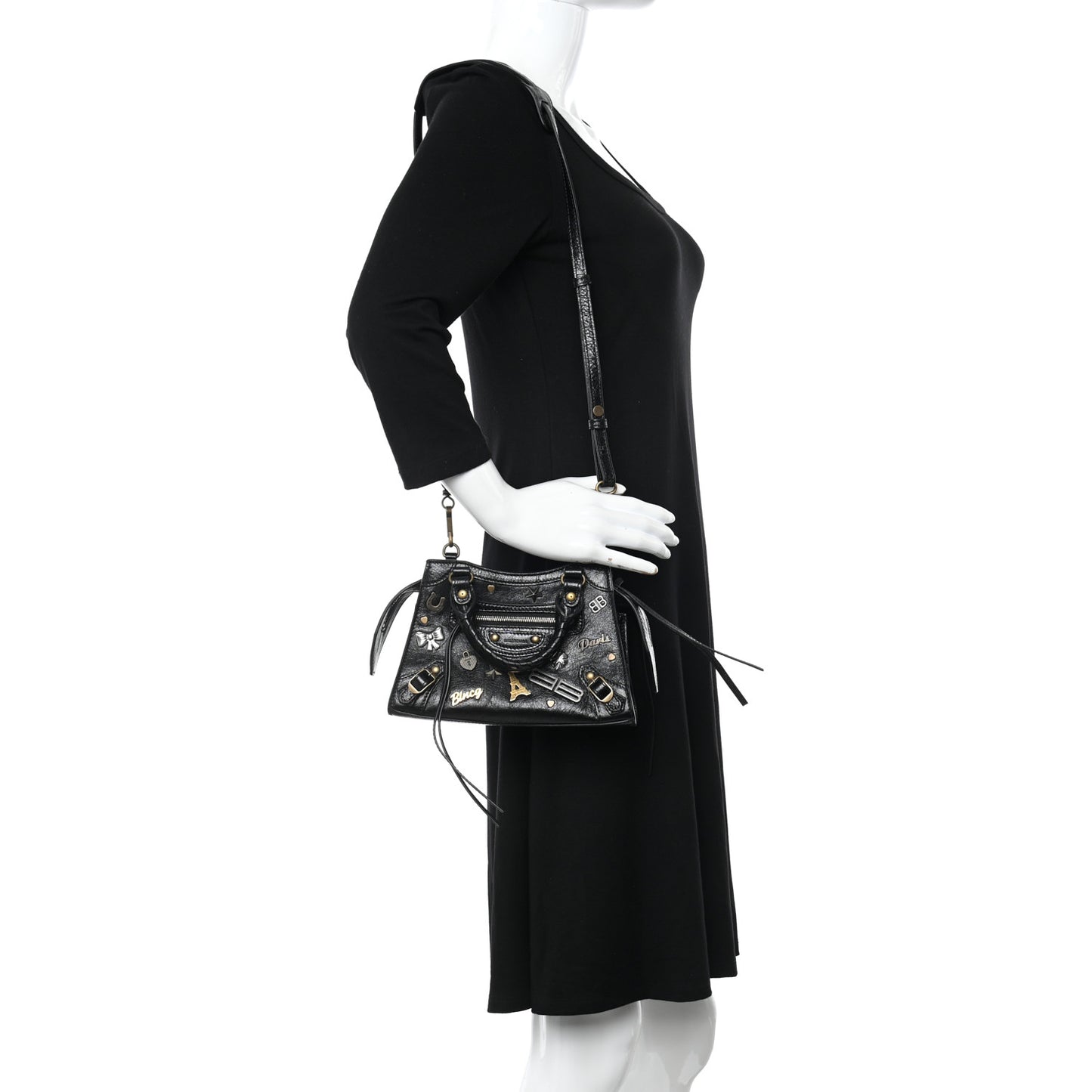 Agneau Neo Classic Hardware Pins Mini City Black