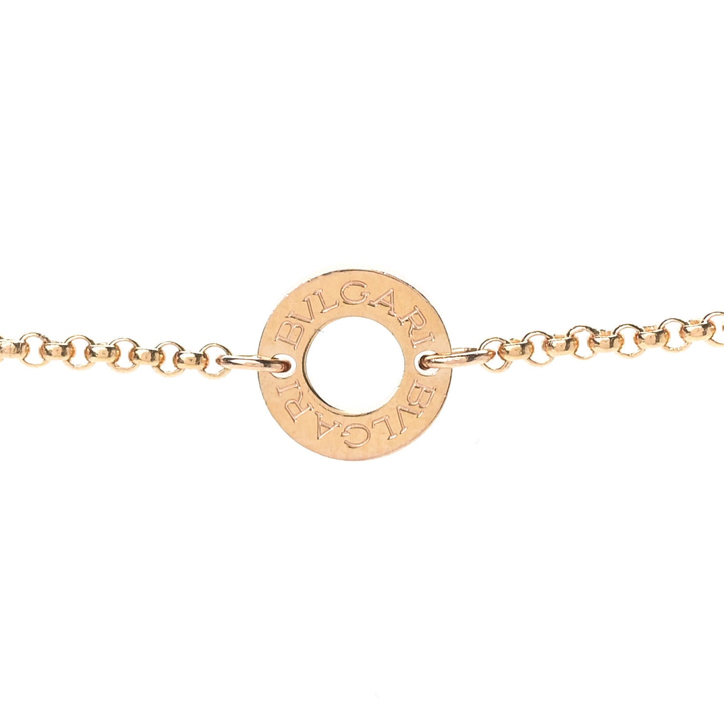18K Rose Gold Cermet Small B.Zero1 Pendant Necklace
