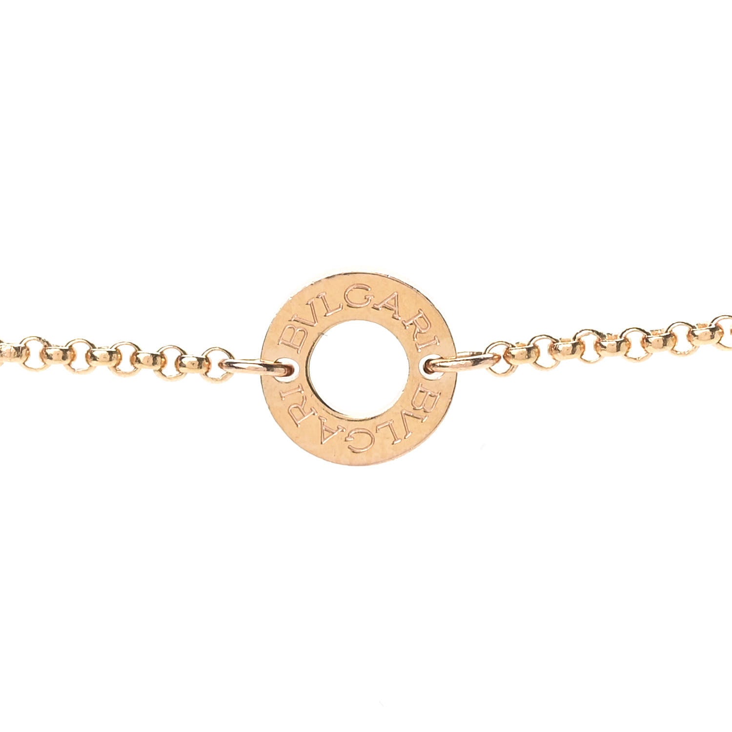 Bulgari 18K Rose Gold Cermet Small B.Zero1 Pendant Necklace 6 of 8