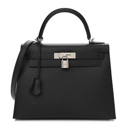 Hermes Epsom Kelly Sellier 28 Black 1 of 12