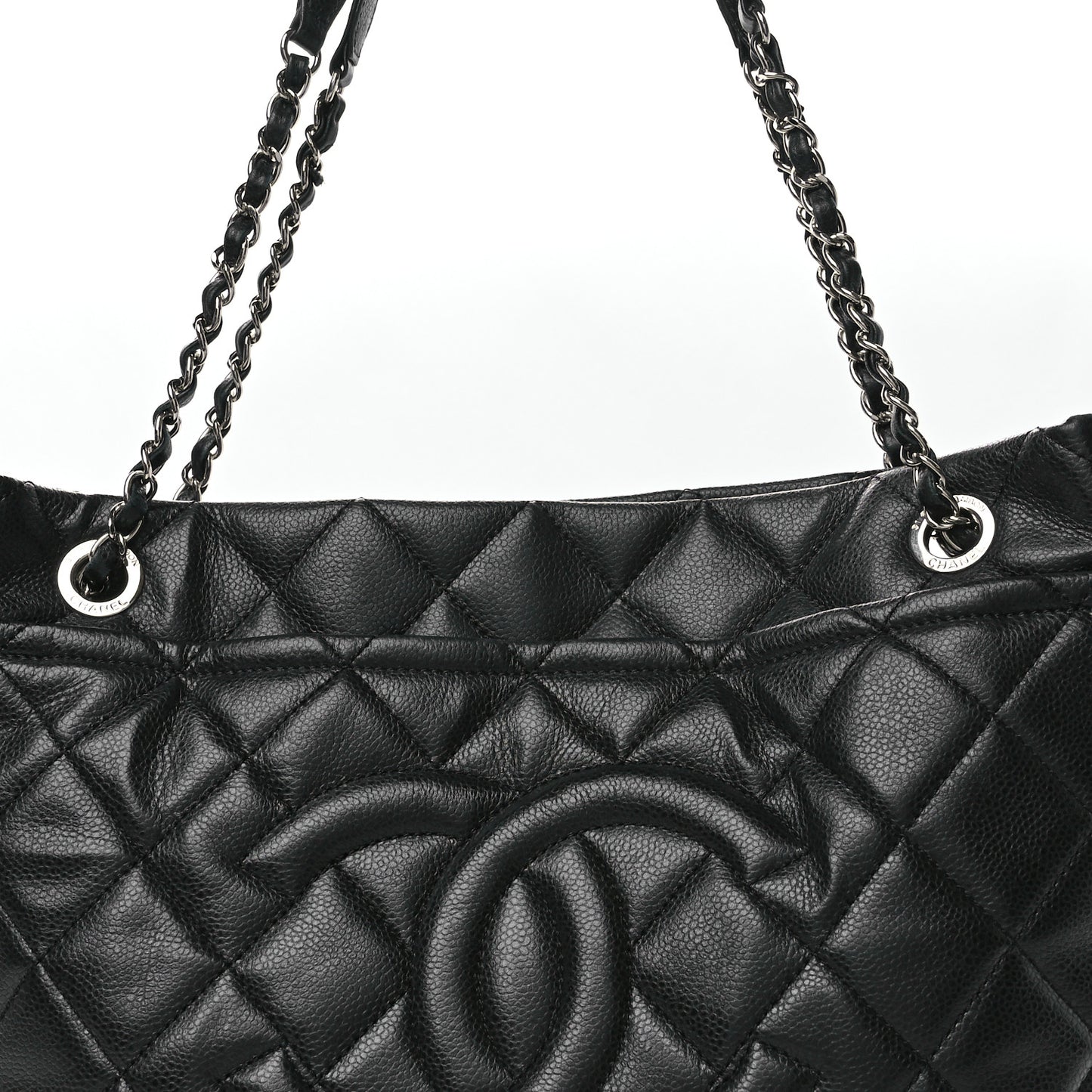 Caviar Quilted CC Timeless Soft Tote Black