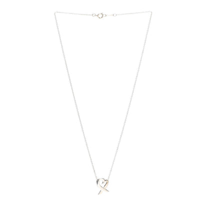 Tiffany Sterling Silver Small Paloma Picasso Loving Heart Pendant Necklace 3 of 5