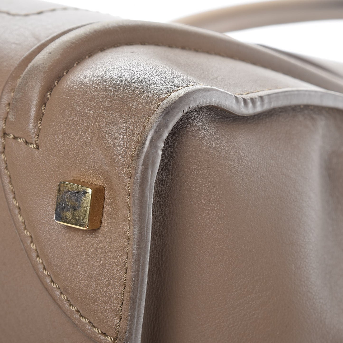 Smooth Calfskin Mini Luggage Camel