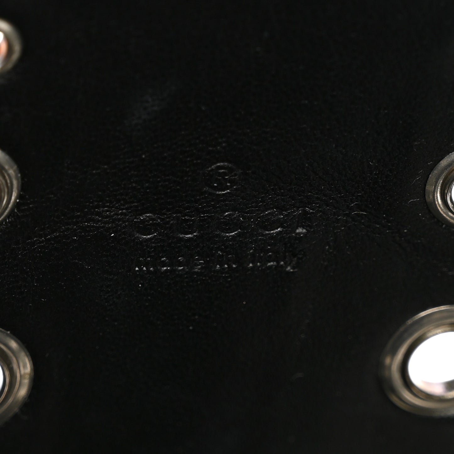 Calfskin Ha Ha Ha Jackie 1961 Eyelet Hobo Black