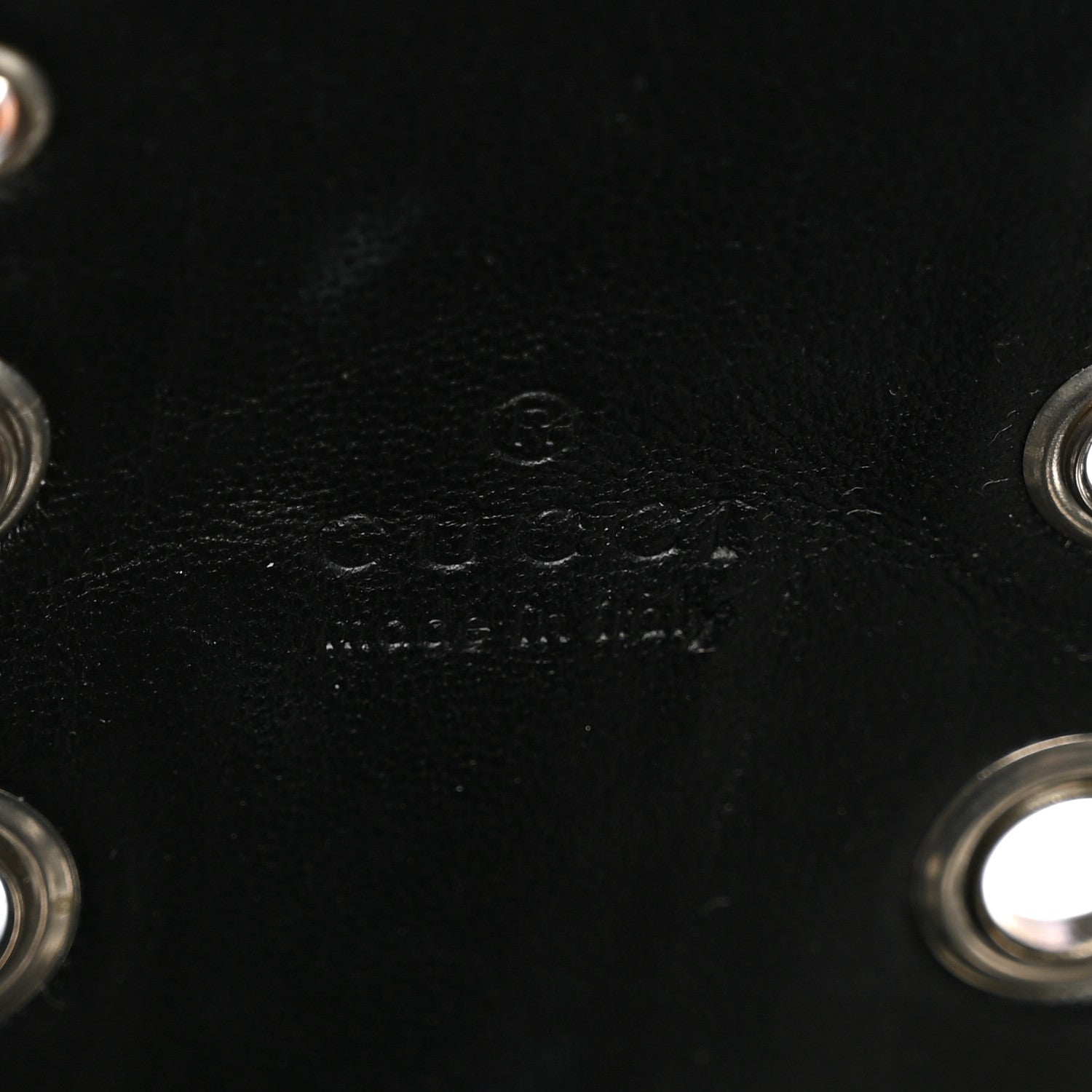 Gucci Calfskin Ha Ha Ha Jackie 1961 Eyelet Hobo Black 6 of 9
