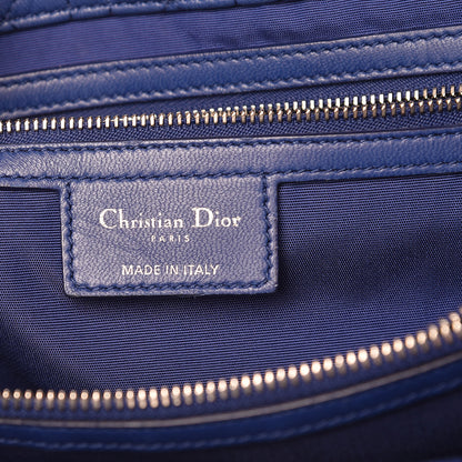 Christian Dior Lambskin Cannage Large Dior Soft Shopping Tote Blue 6 of 11