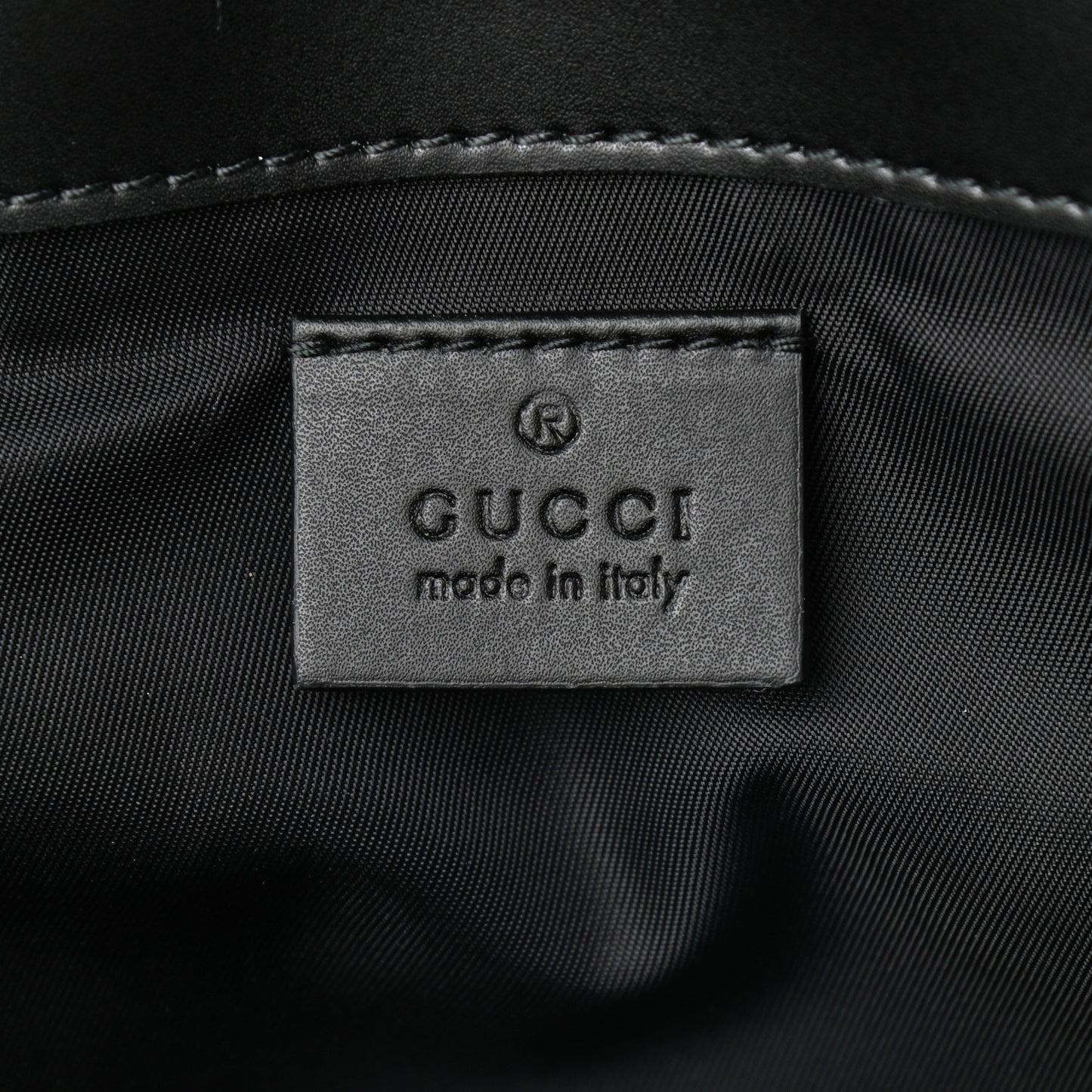 GG Supreme Monogram Web Messenger Diaper Bag Black Grey