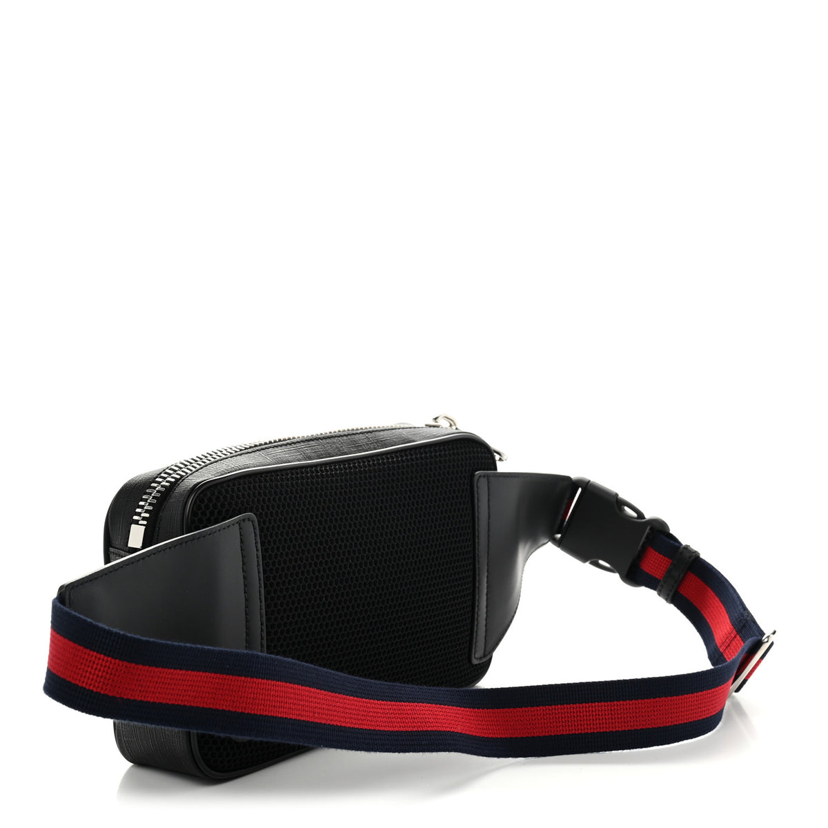 Gucci Soft GG Supreme Monogram Web Belt Bag Black Grey 3 of 10