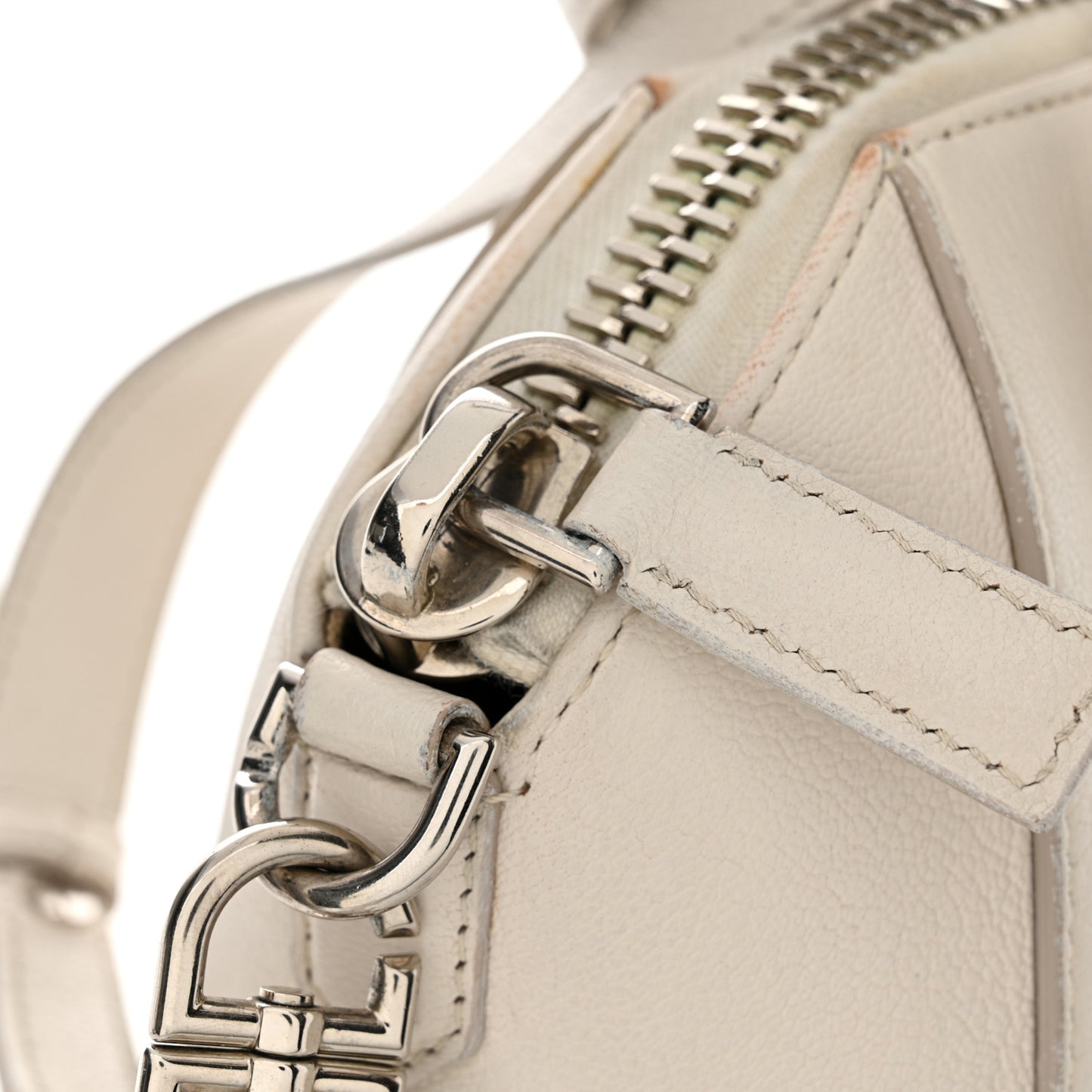 Sugar Goatskin Mini Antigona Off White