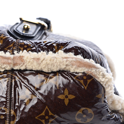 Louis Vuitton Patent Monogram Shearling Sac Thunder 13 of 18