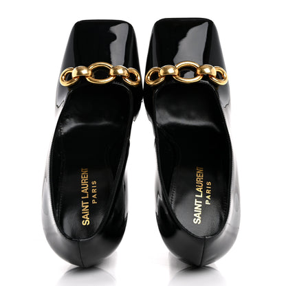 Saint Laurent Patent Silvana 110mm Pumps 36.5 Black 2 of 11