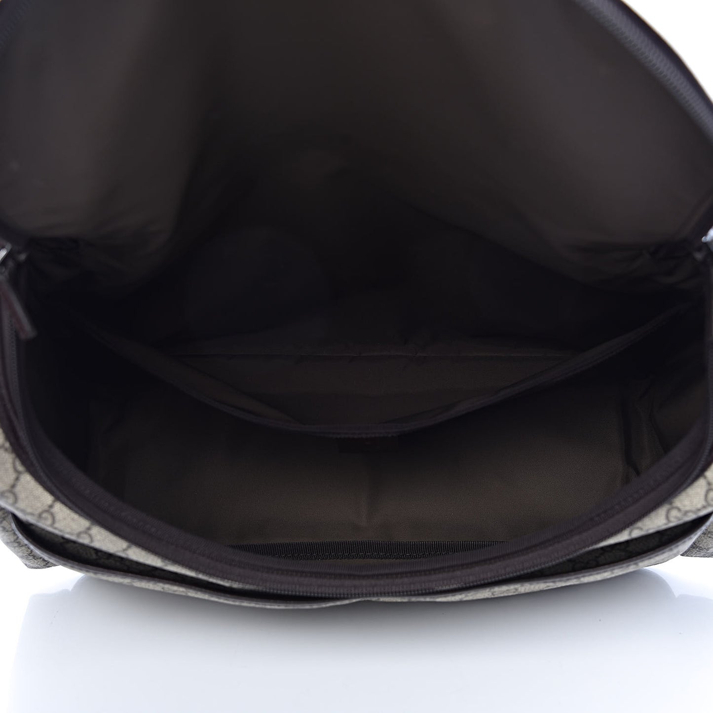 GG Supreme Monogram Selleria Calfskin Large Diaper Bag Beige Ebony Cocoa Dark Chocolate