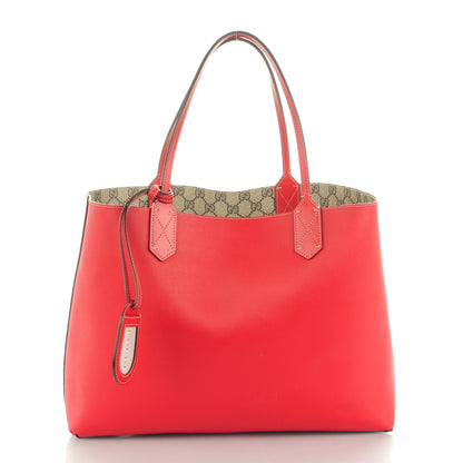 Gucci GG Supreme Monogram Medium Reversible Tote Beige Red 5 of 7